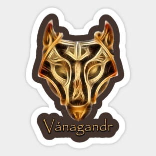 Vánagandr - The Monstrous Wolf Sticker